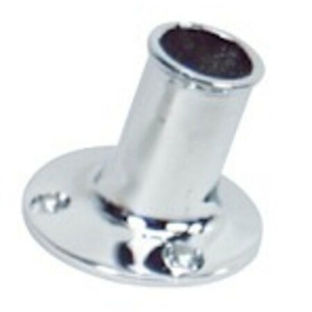 Whitecap 0.75 in. Chrome Plated Brass Top Mount Flag Pole Socket WHCS-5001C